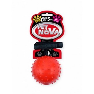 HRACKA - RUB ROPEBALL L RED