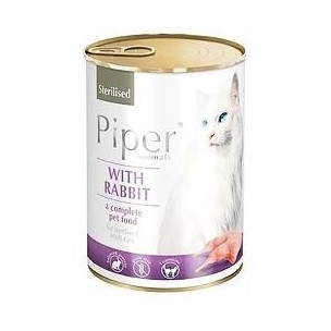 PIPER CAT STERILISED konzerva 400g - s králikom