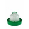 PREMIUM Napájacka pre hydinu 5L - s hlbokou miskou - s napúštacím štuplom/zelená