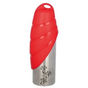 Bottle with bowl, stainless steel/plastic, 0.75 l