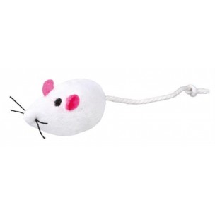 Set mice, plush, catnip, 5 cm, 2 pcs., white/grey