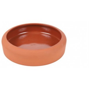 Bowl with rounded rim, ceramic, 500 ml/ř 17 cm, terracotta
