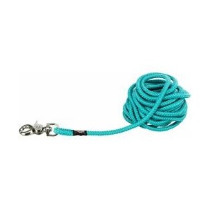 Tracking leash, trigger snap hook, round, S–L: 5 m/ř 6 mm, ocean