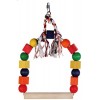 Arch swing with colourful blocks, wood, 20 × 29 cm