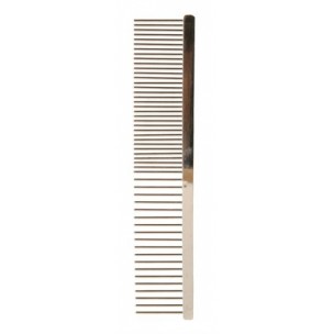 Comb, medium/coarse, metal, 16 cm