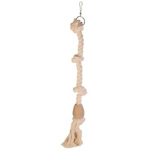 Climbing rope with wooden block, 60 cm/ř 23 mm