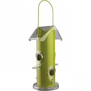 Bird feeder, metal/plastic, 800 ml/25 cm, green