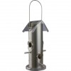 Bird feeder, metal/plastic, 800 ml/25 cm, silver