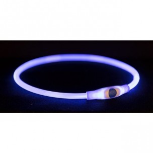 Flash light ring USB, S–M: 40 cm/ř 8 mm, blue