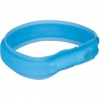 Flash light band USB, silicone, L–XL: 70 cm/30 mm, blue