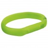 Flash light band USB, silicone, M–L: 50 cm/18 mm, green