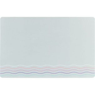 Place mat waves, 44 × 28 cm, grey