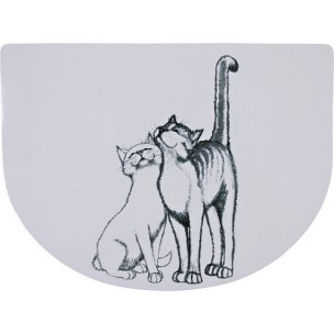Pussy Cat place mat, 40 × 30 cm, white