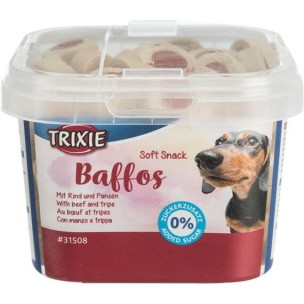 Soft Snack Baffos, 140 g mini kolieska hovädzie, držky, plastový kelímok