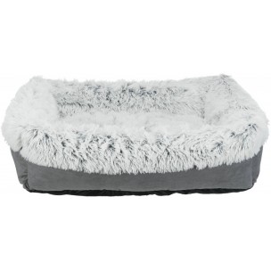 Harvey bed, square, 60 × 50 cm, grey/white-black