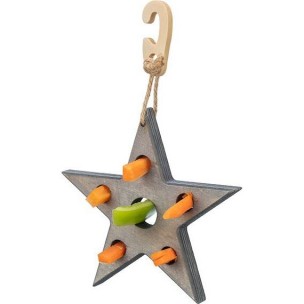 Xmas Snack star - hviezda na maškrty pre hlodavce 14x17 cm