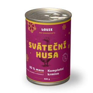 Konzerva LOUIE sviatocná hus 400g pre psov