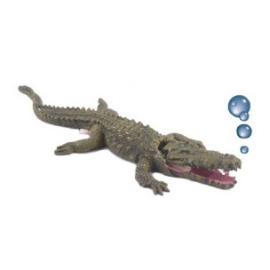 Ležiaci krokodíl 17cm - akva. dekoracia
